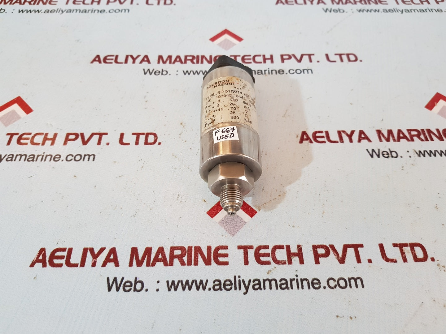 Bourdon haenni ed 5177314.231/155 pressure transducer