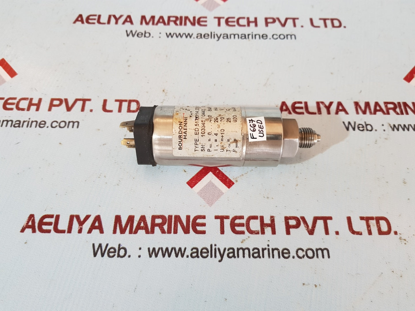 Bourdon haenni ed 5177314.231/155 pressure transducer