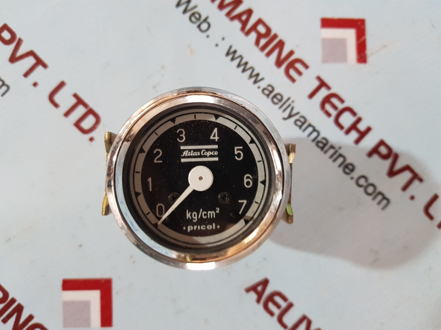 Atlas copco pricol oil pressure gauge 0 to 7 kg/cm2