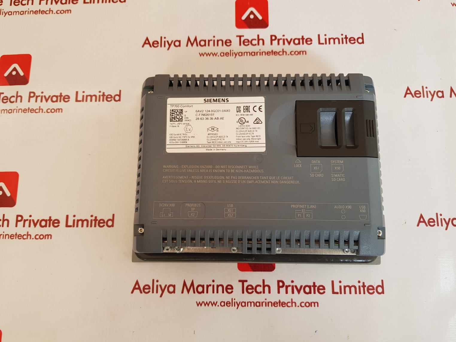 Siemens simatic hmi 6av2 124-0gc01-0ax0 touch panel