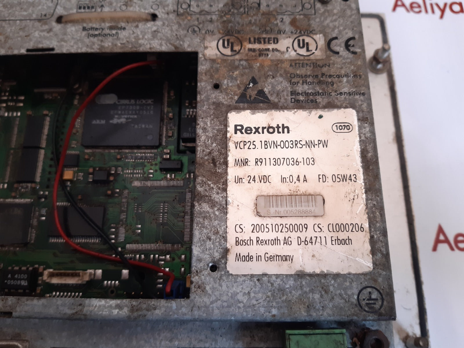 Rexroth vcp25.1bvn-003rs-nn-pw indracontrol vcp 25 display r911307036-103