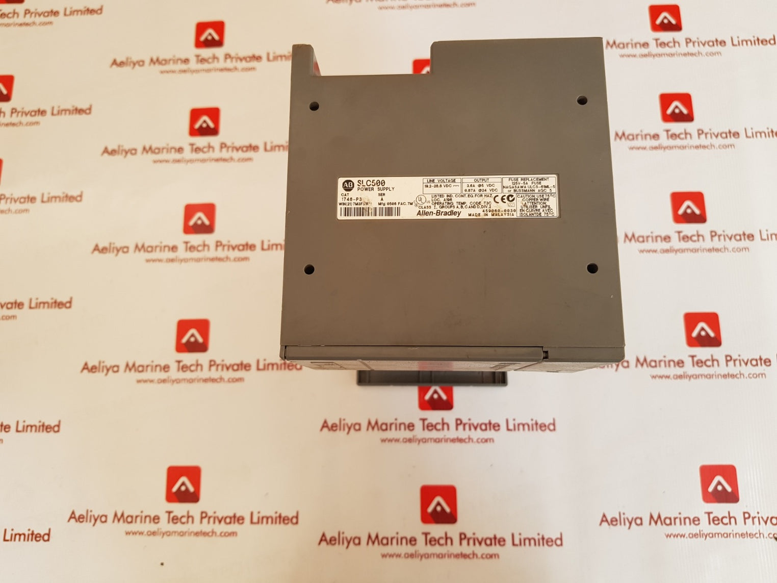 Allen-bradley 1746-p3 ser.a slc500 slot rack