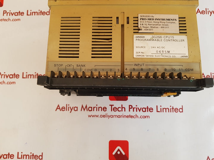 Omron 3g2s6-cpu15 sysmac s6 programmable controller