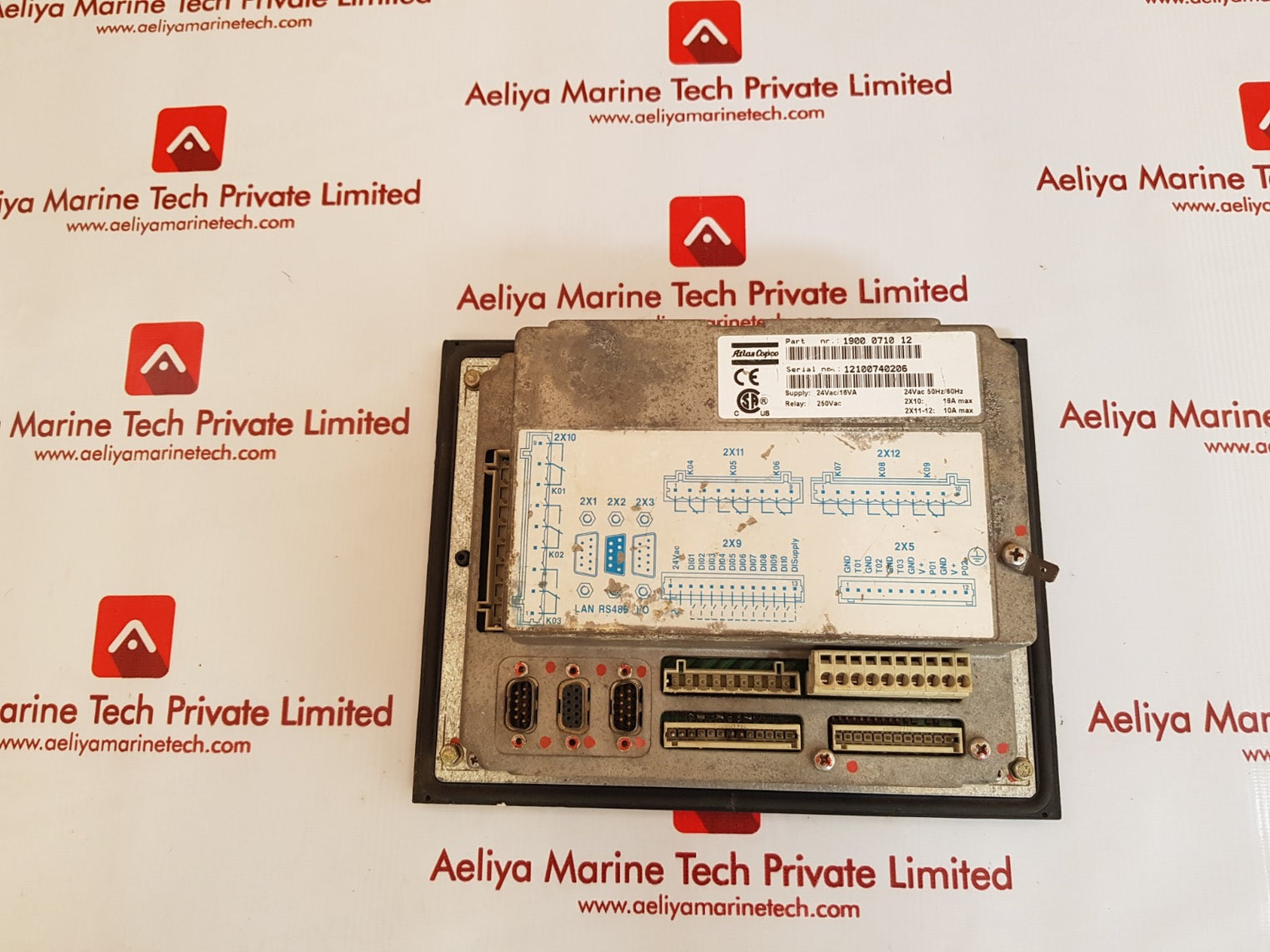 Atlas Copco Elektronikon Ii 1900 0710 12 Air Compressor Controller 250Vac