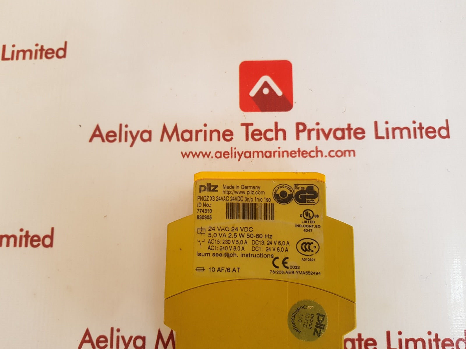 Pilz pnoz x3 24 vac 24 vdc safety relay 774310