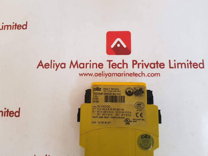 Pilz pnoz x2.8p 24 vac/dc safety relay 777301