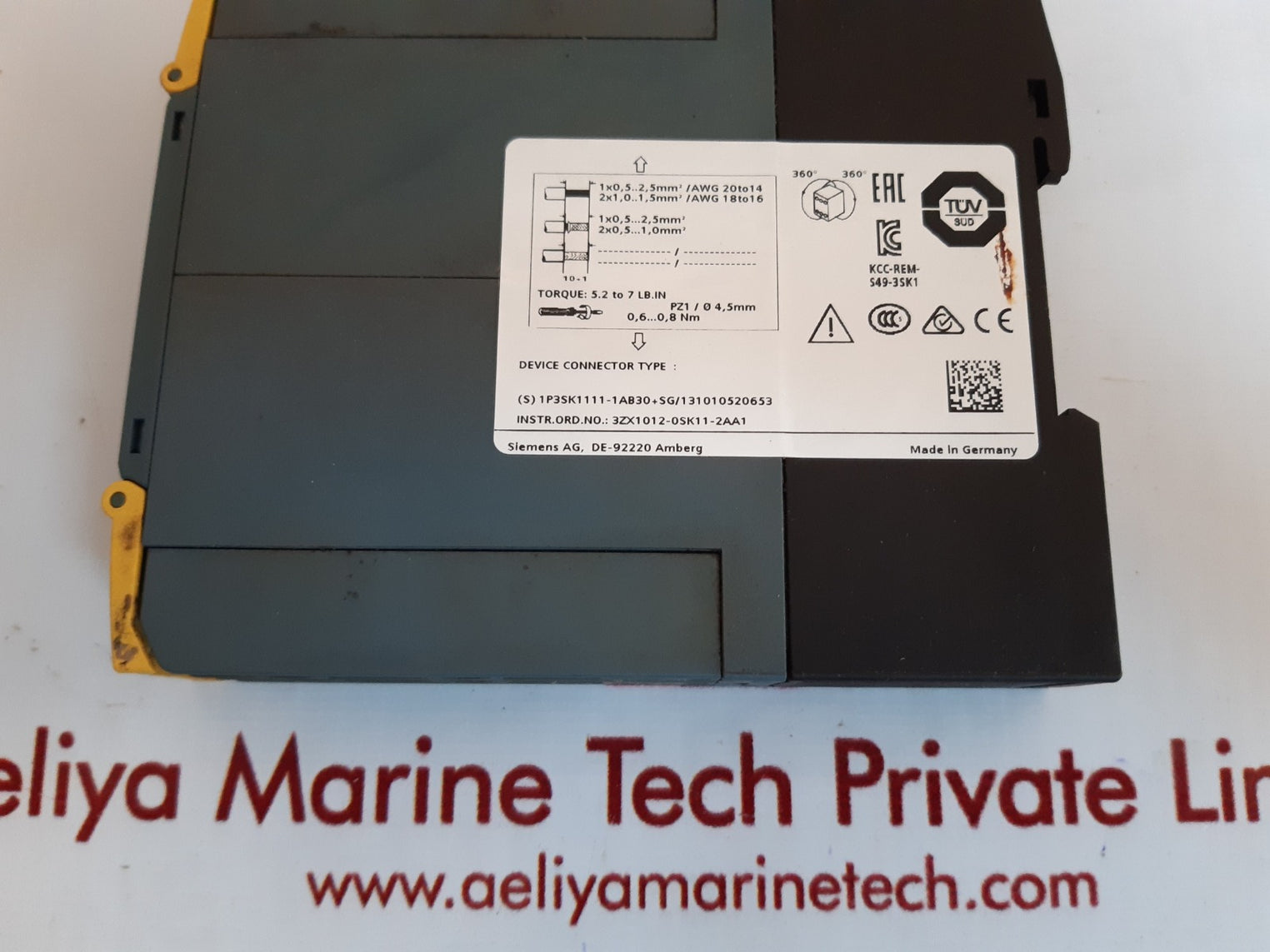Siemens 3sk1111-1ab30 safety relay 24v