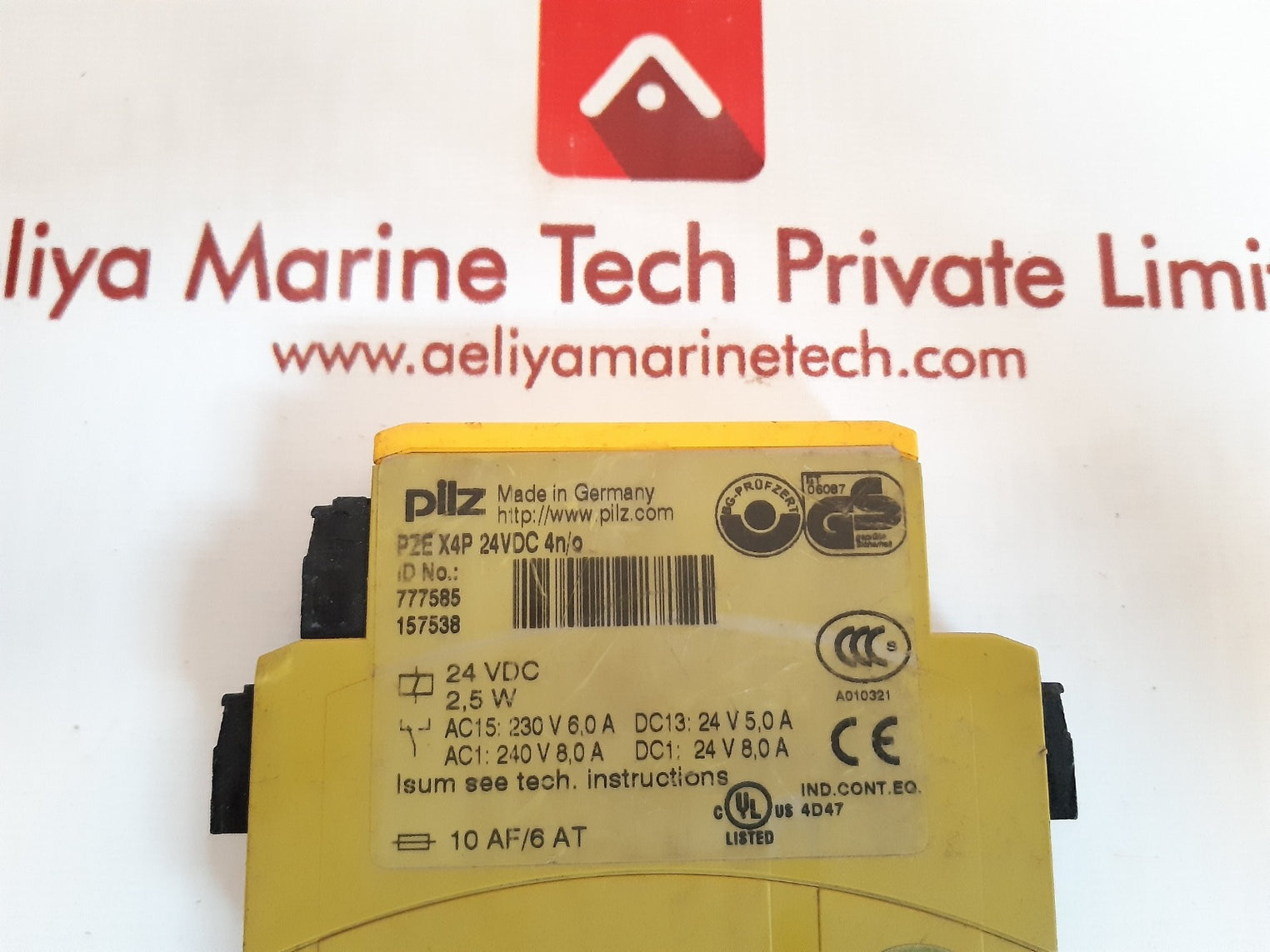 Pilz pze x4p safety emergency stop relay 777585