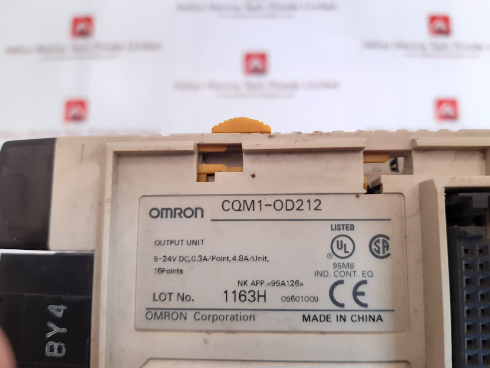 omron cqm1h-cpu51,od212,id212 programmable controller module rack 