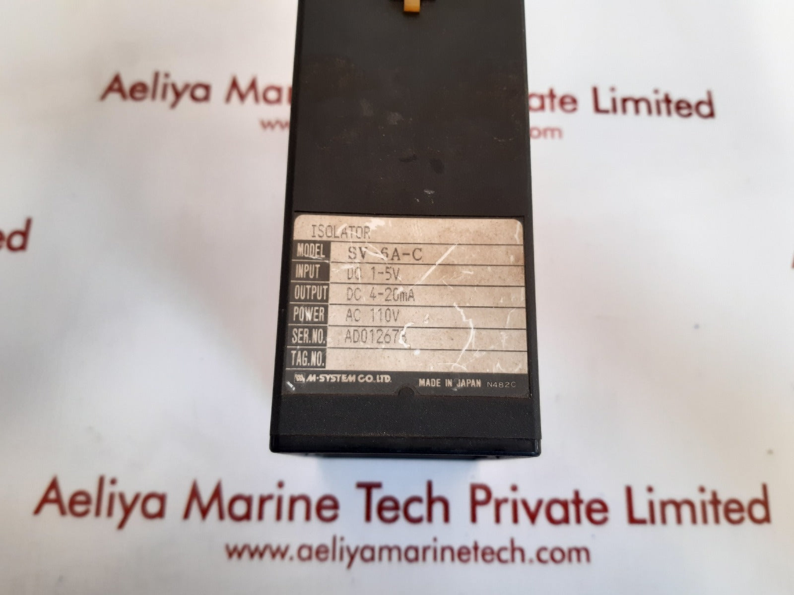 M-system sv-6a-c isolated signal transmitter