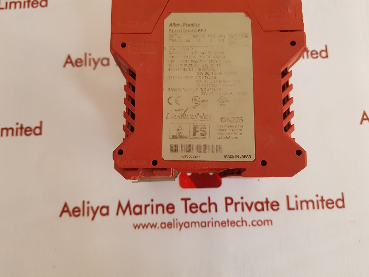 Allen-bradley smartguard 600 1752 l24bbb safety controller ser a rev b 