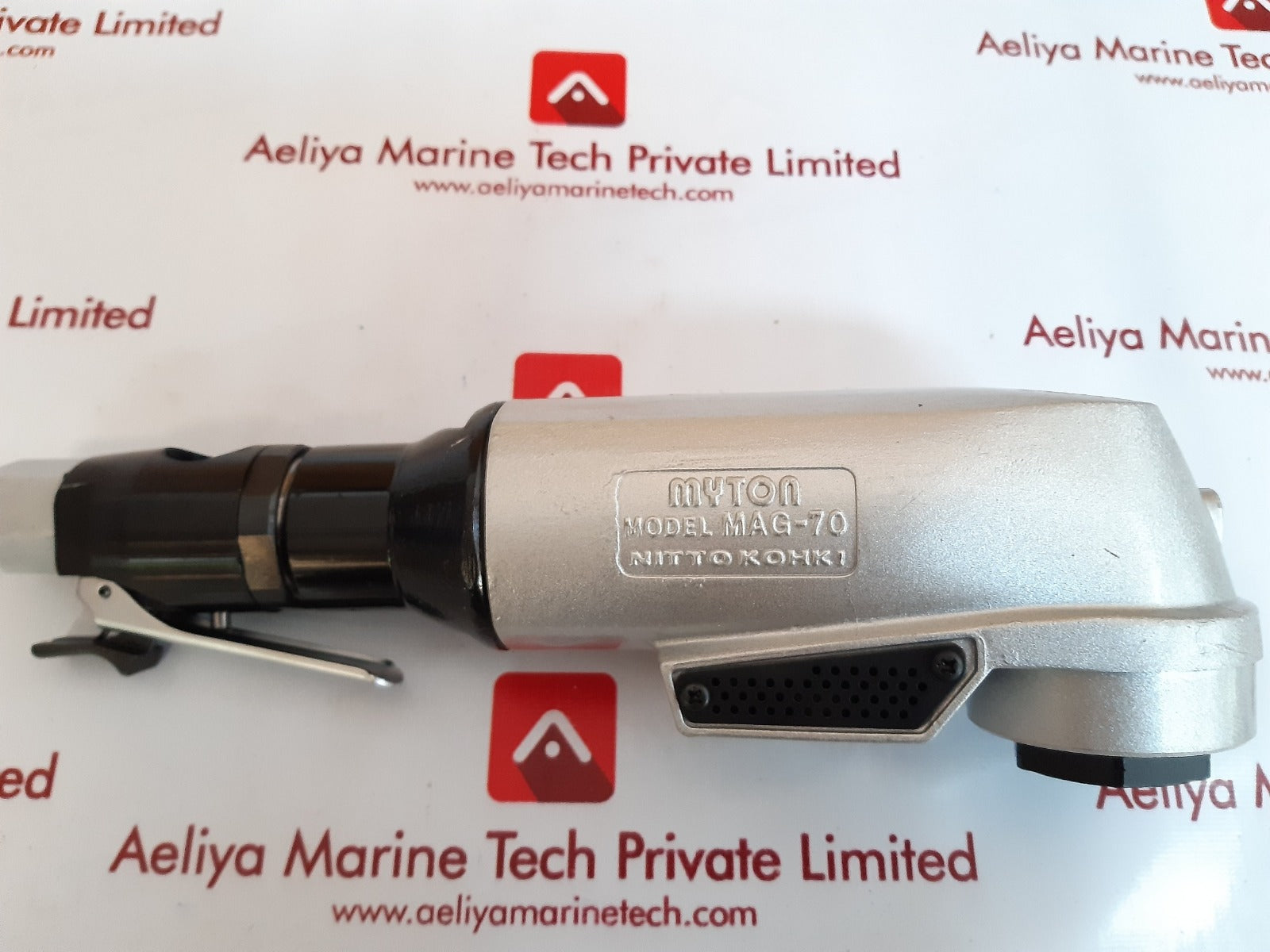 Nitto kohki myton mag-70 pneumatic air angle grinder