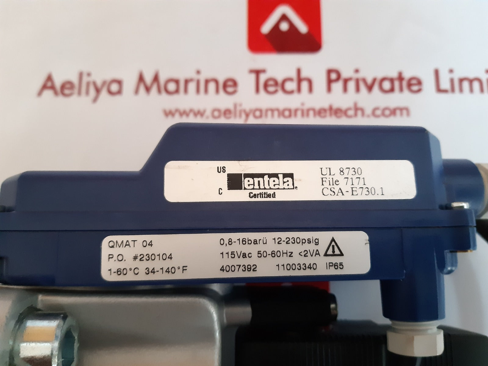 Entela csa-e730.1 quincy compressor qmat 04