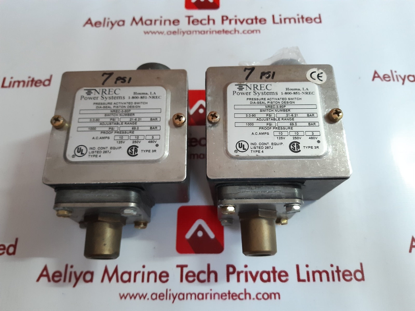 Nrec power systems nrec-3-90p pressure activated switch