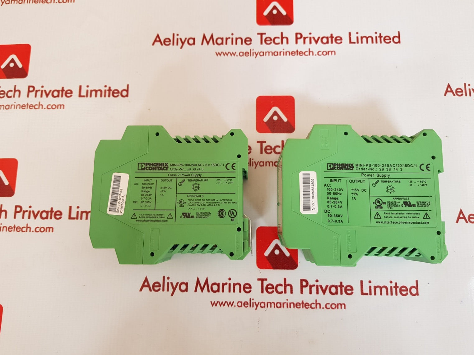 Phoenix contact mini-ps-100-240ac/2x15dc/1 mini power supply