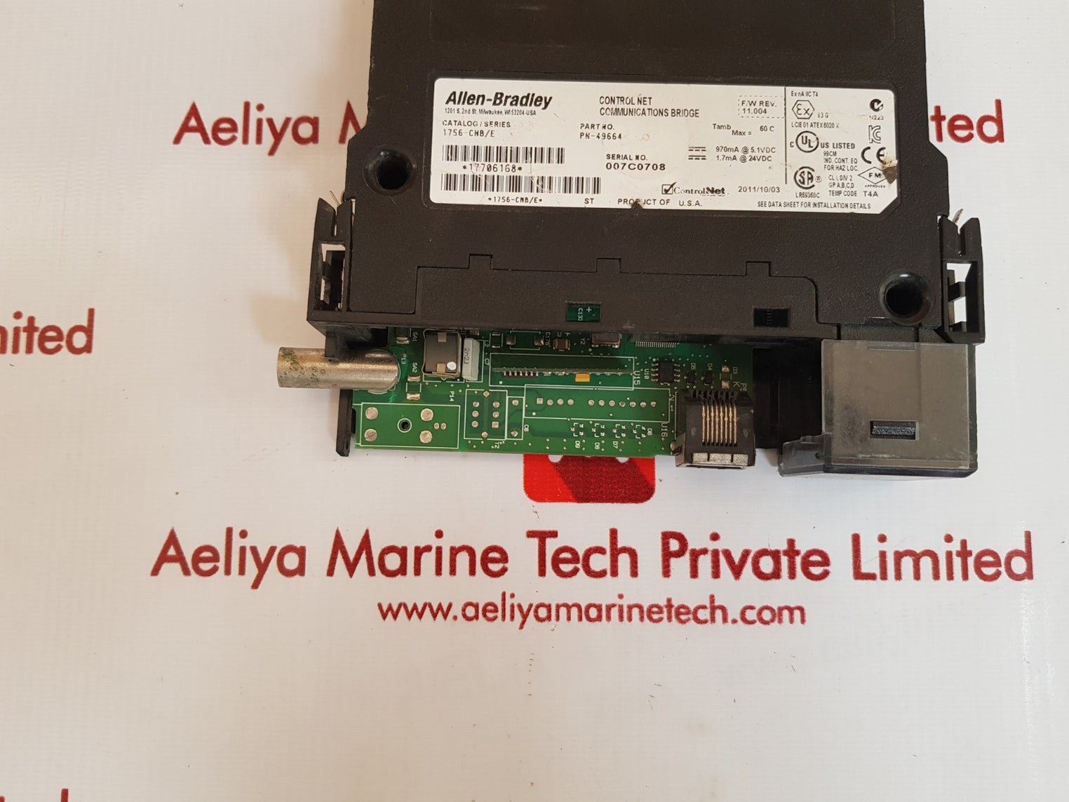 Allen -bradley 1756-cnb ser E communications bridge module