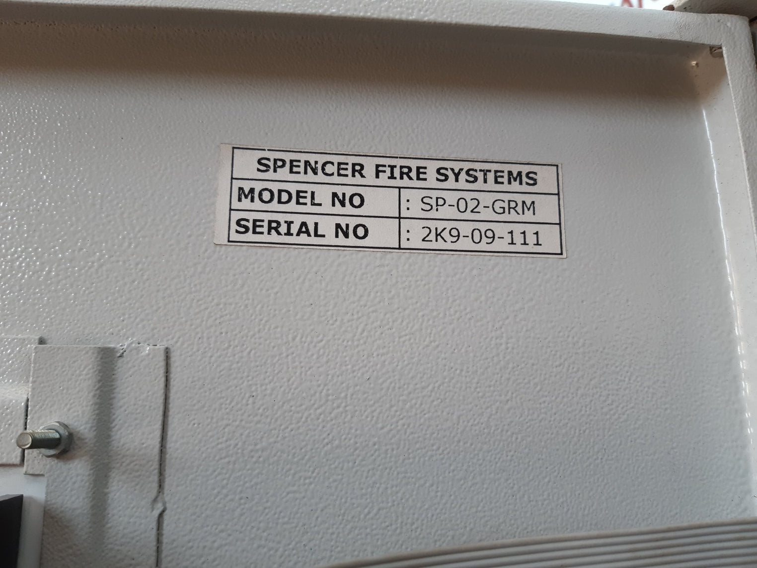 Spencer sp-02-grm fire alarm cum gas release panel 