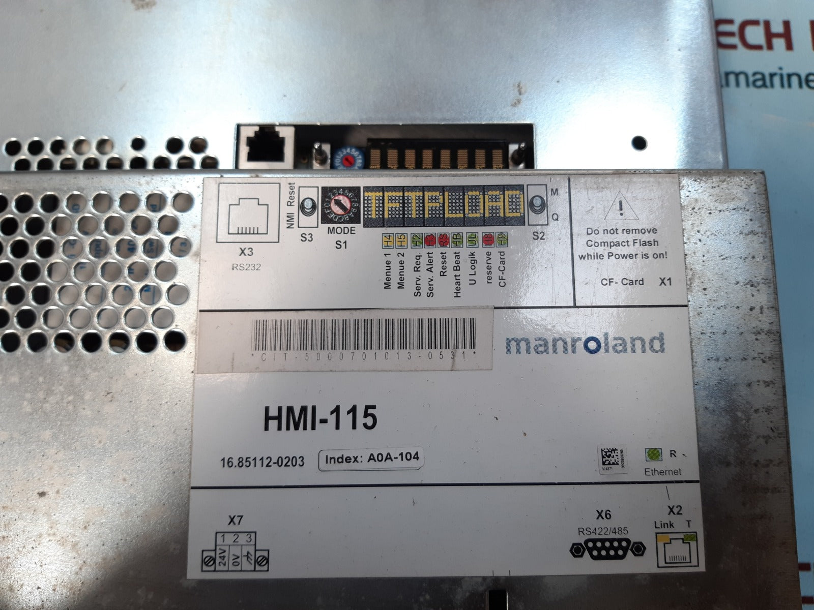 Manroland hmi-115 display monitor 