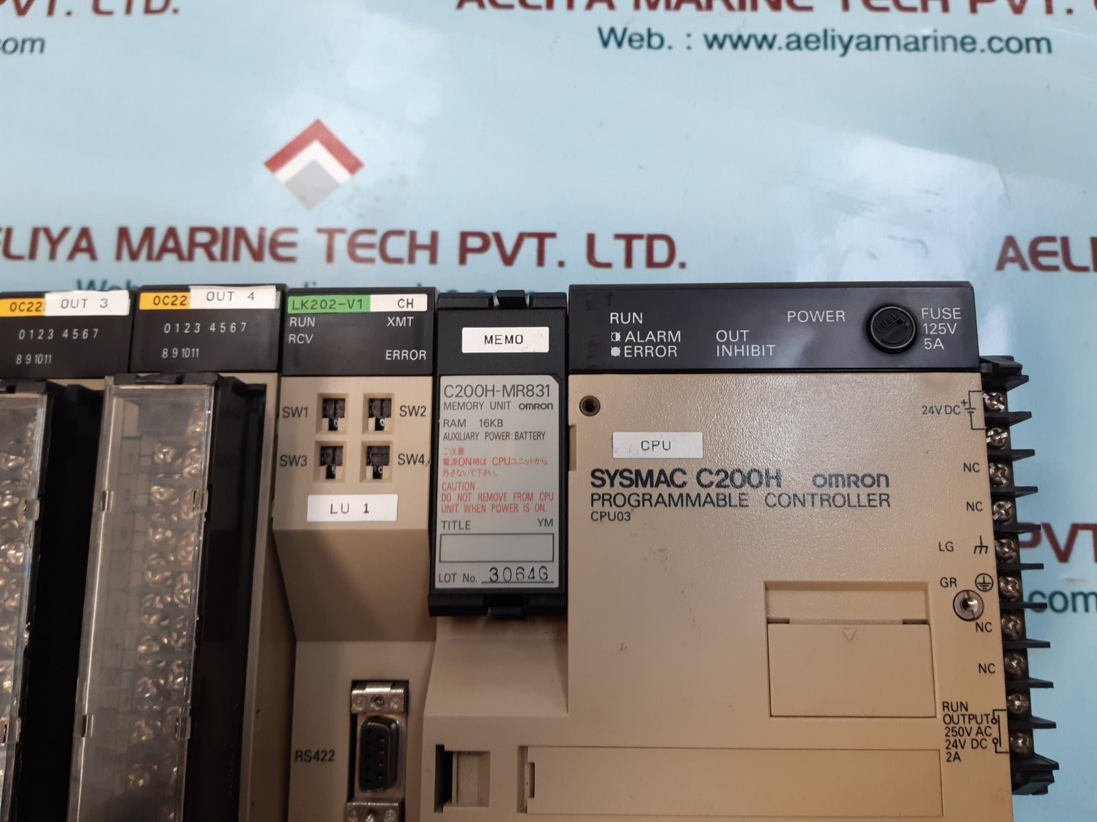 Omron sysmac c200h /id21/oc22/lk202-v1/c200h-mr831 