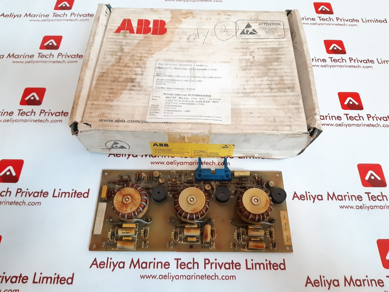 Abb sgcp 6 f1 plug in pulse amplifier board 57127210b
