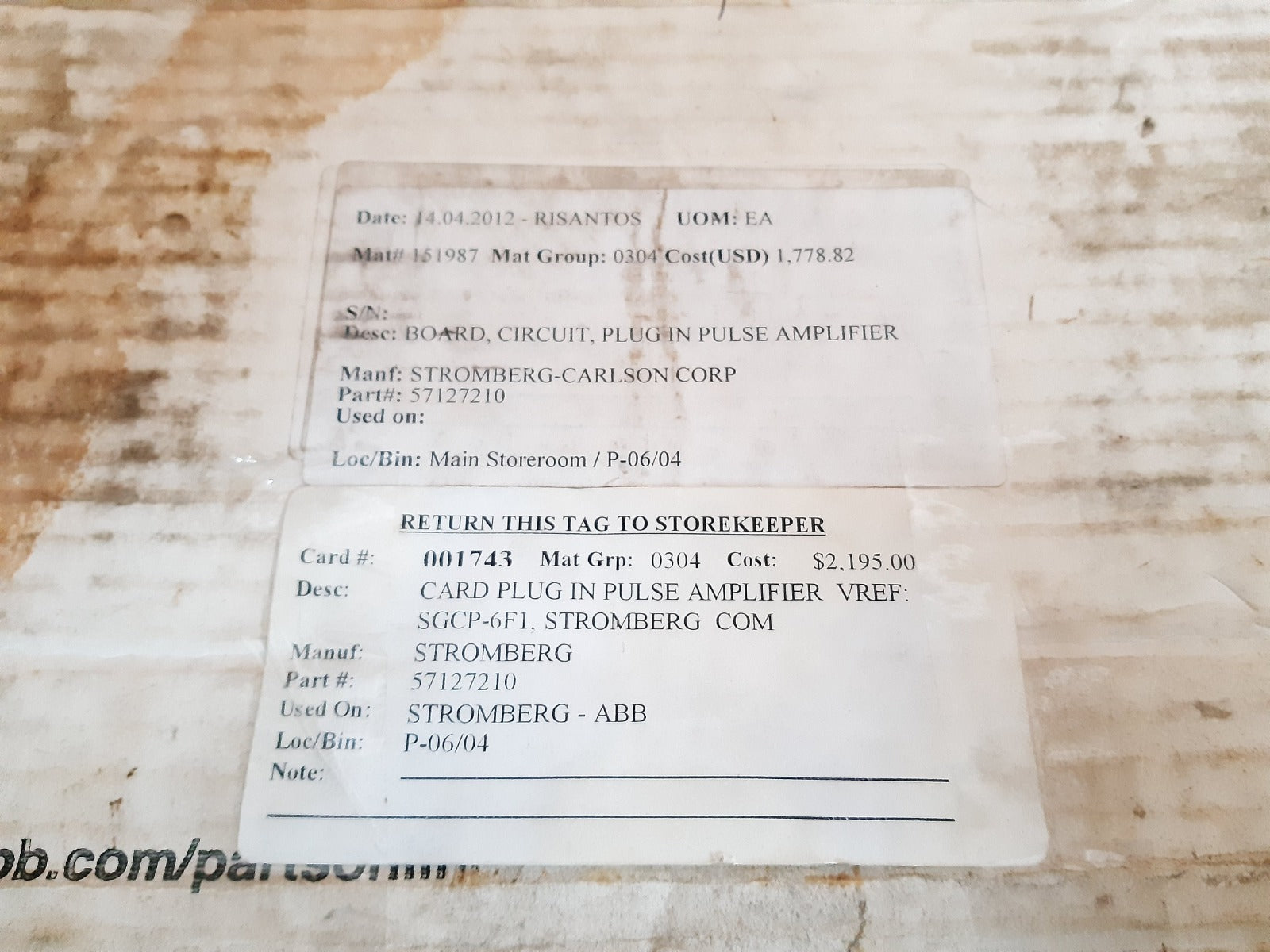 Abb sgcp 6 f1 plug in pulse amplifier board 57127210b