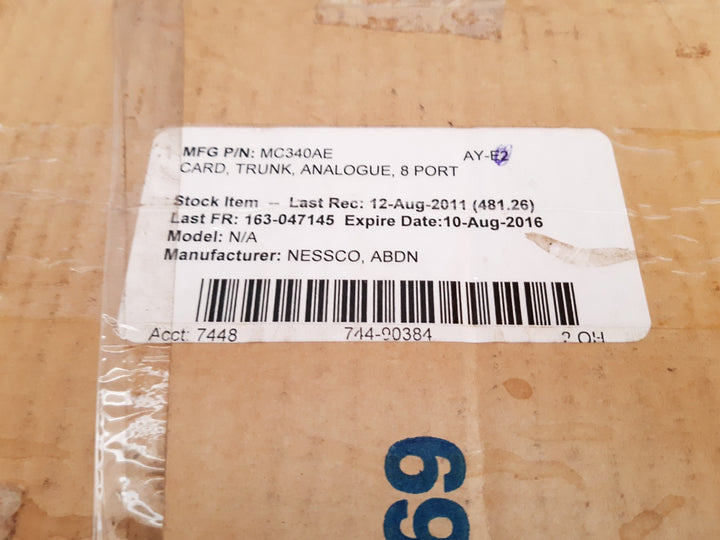 Mitel mc340ae public exchange card 
