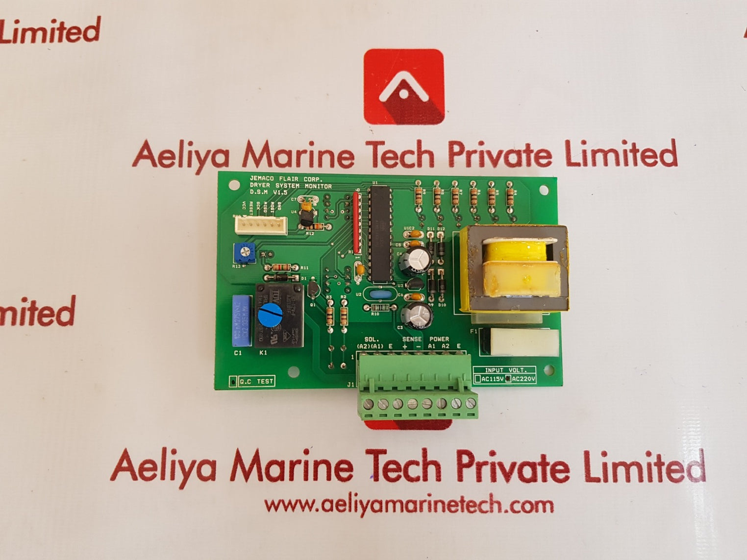 Jemaco flair dryer system monitor d.s.m v1.5 