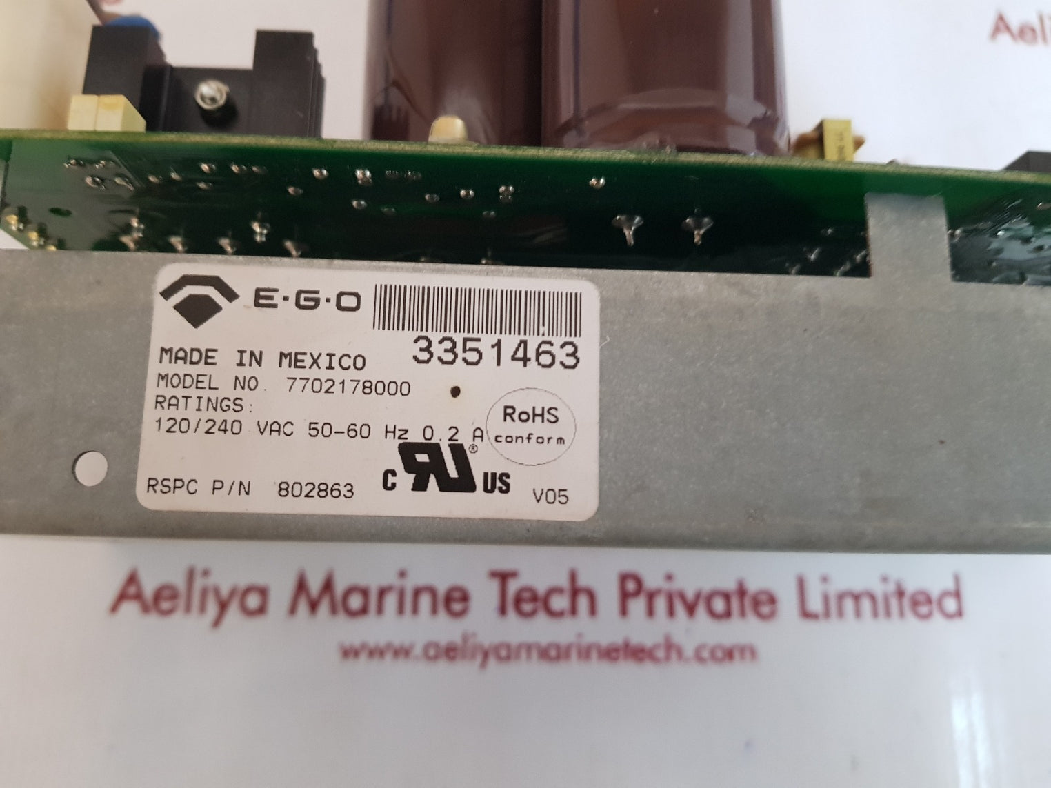 E.G.O 7702178000 platine regulation moteur 120/240 vac