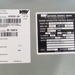 National oilwell varco eg-iiip engine generator control module 6415-9084-00 