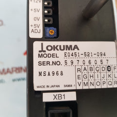 Okuma opus 7000 e7191-855-019-2 cpu/if rack 12 e0451-521-094