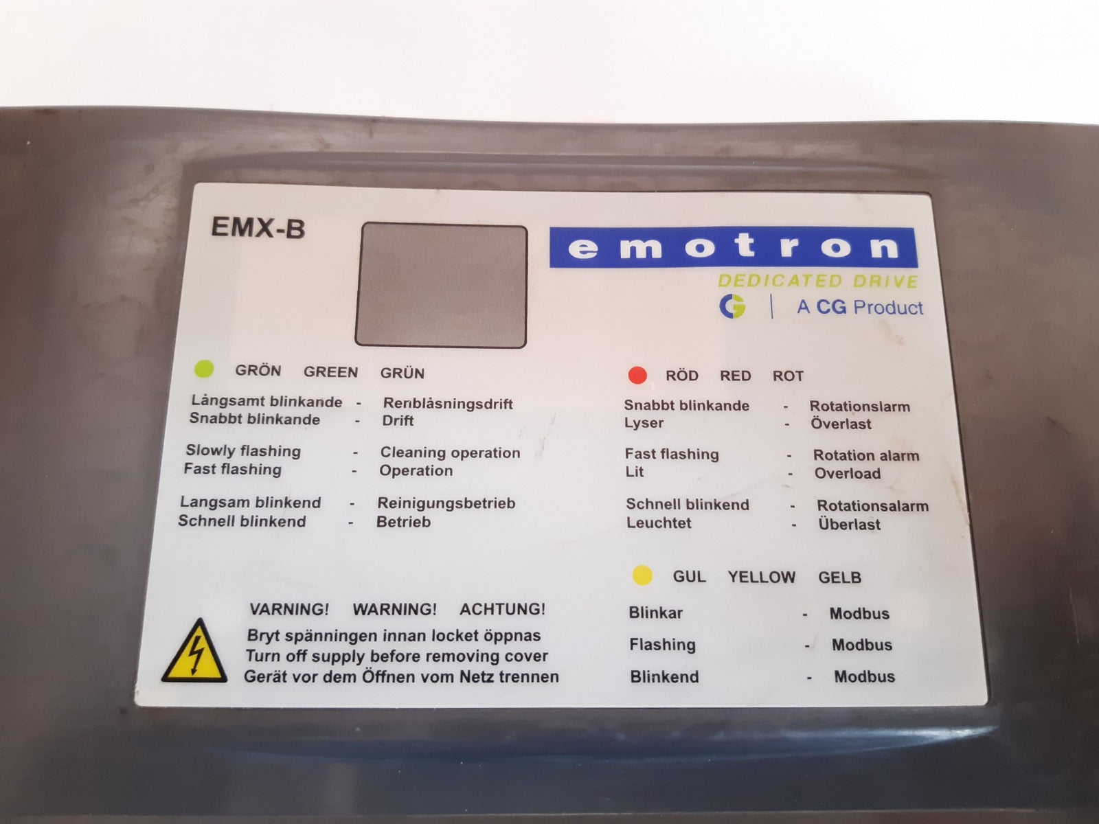 Emotron Emx-b Drive System Controller – Aeliya Marine Tech