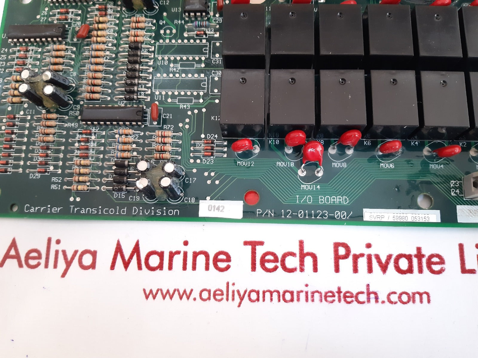 Carrier transicold controls division 12-01123-00 i/o board