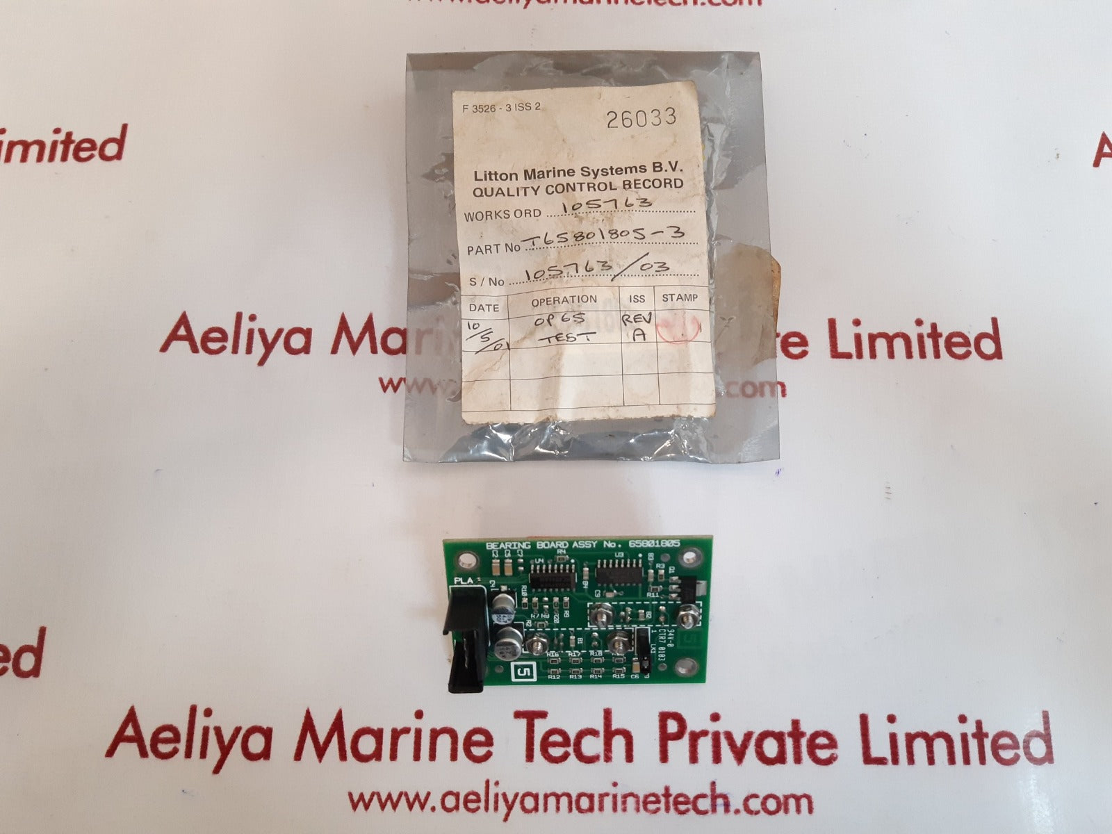 Litton 65801805 bearing board 