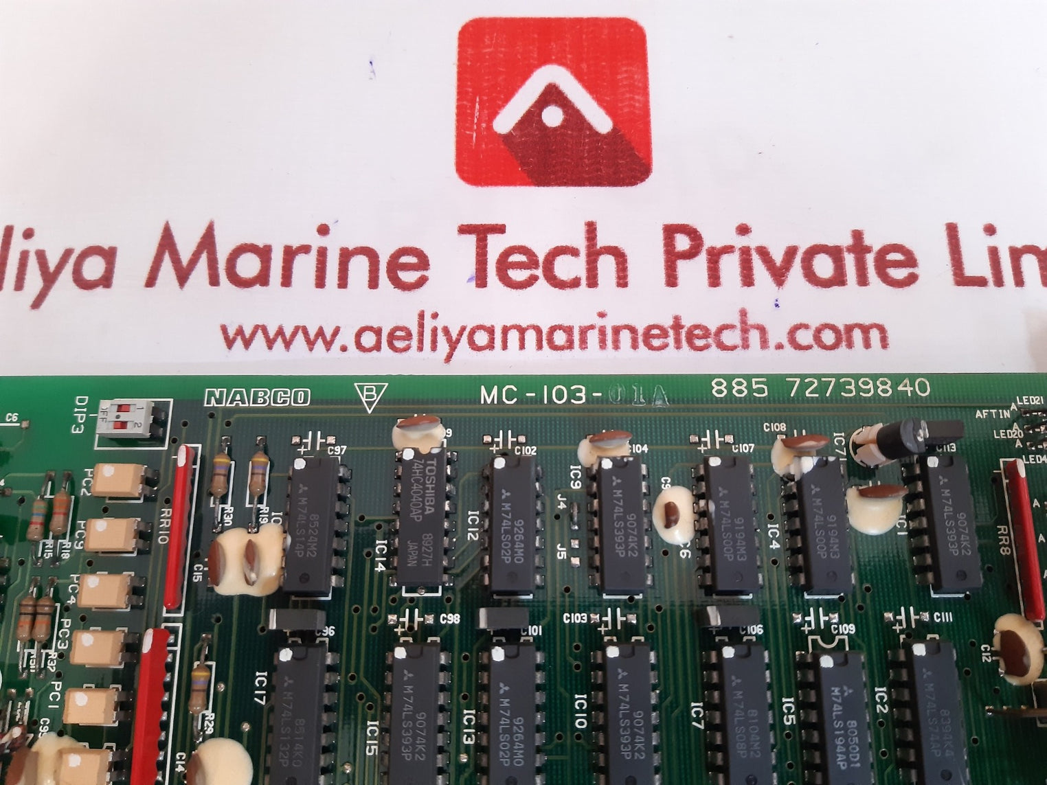 Nabco mc-103-01a 885 72739840 bridge maneuvering system card