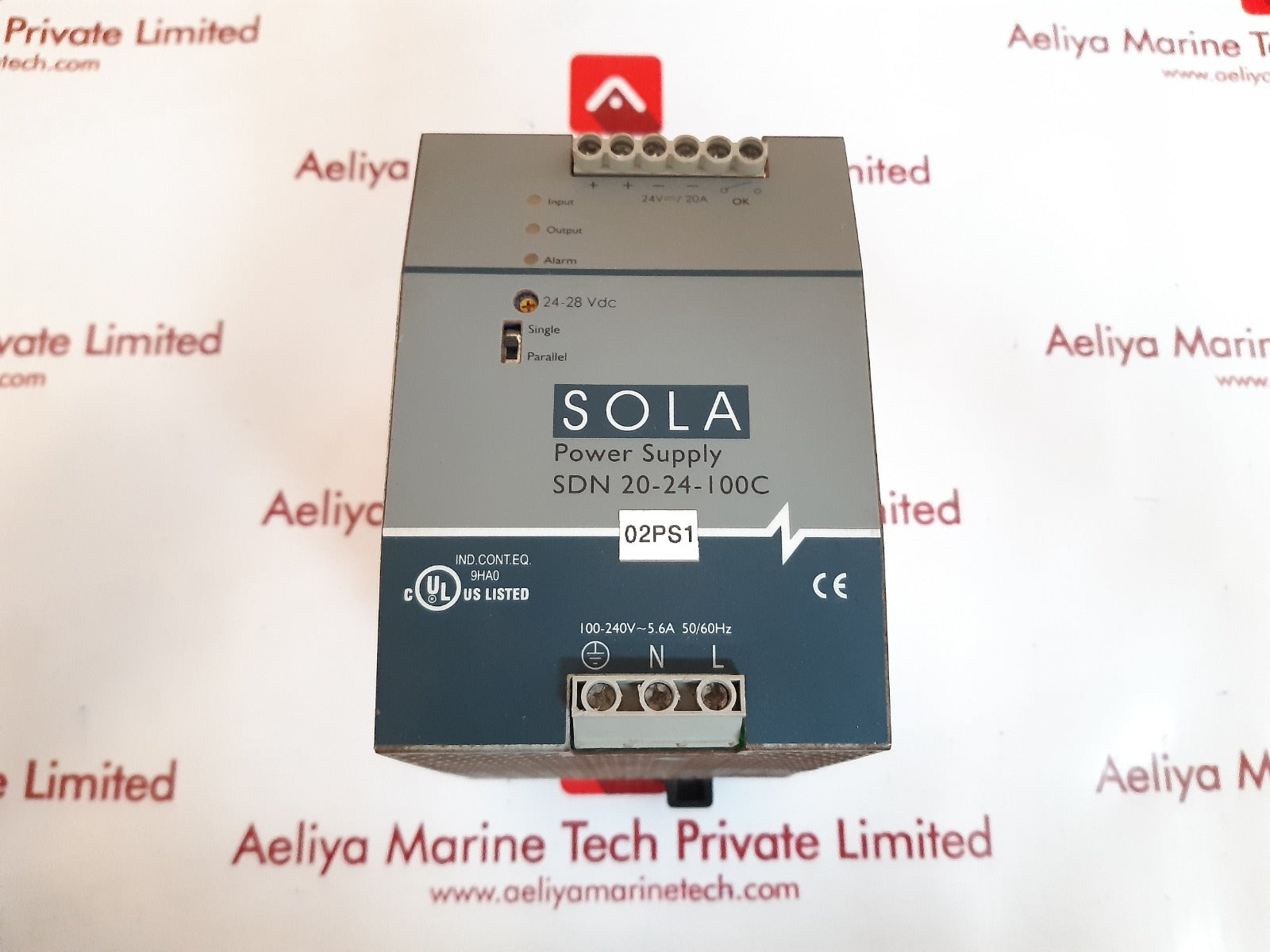 Sola sdn 20-24-100c power supply 100 - 240v ~ 5.6a