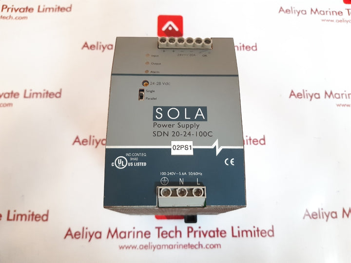 Sola sdn 20-24-100c power supply 100 - 240v ~ 5.6a