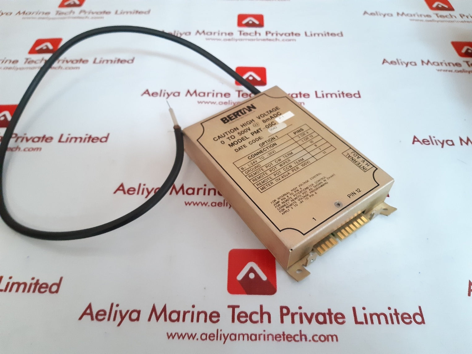 Bertan pmt-05c p-1 high voltage power supply 0 to 500v @ 8madc