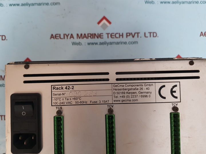 Gecma rack 42 - 2 challenger 100-240vac 50-60hz  