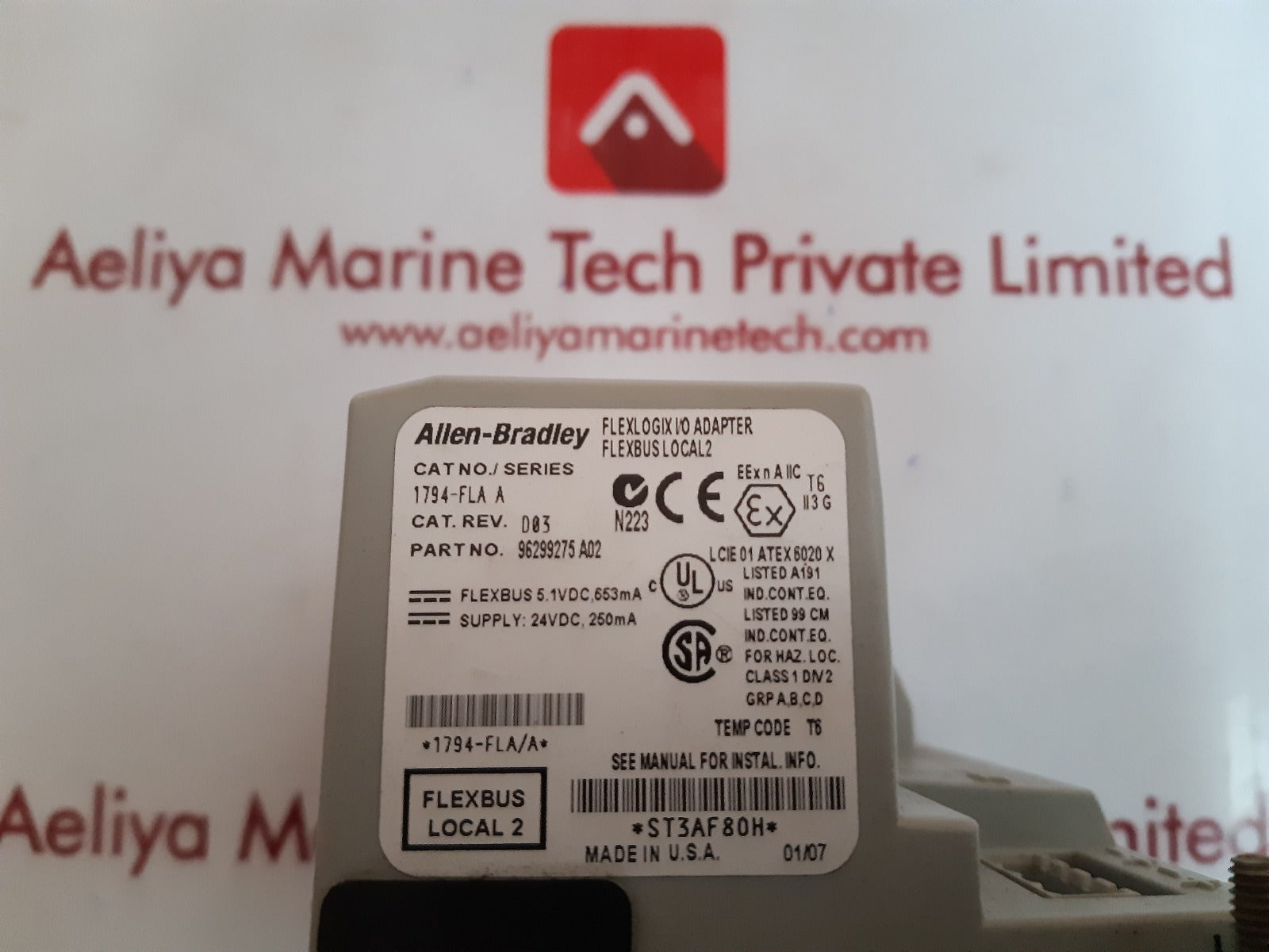 Allen-bradley 1794-fla ser.A i/o adapter