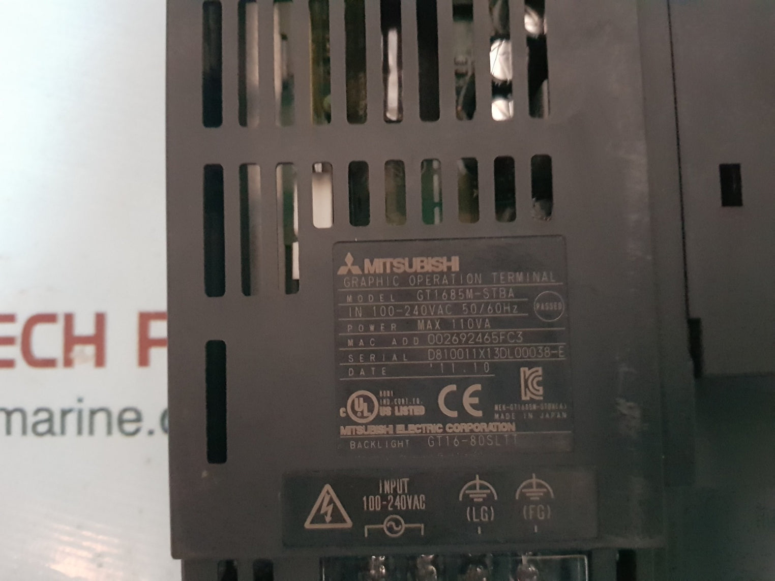 Mitsubishi gt1685m-stba got1000 graphic operation terminal 