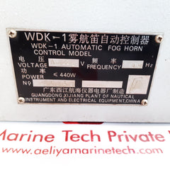Wdk-1 Automatic fog horn control model