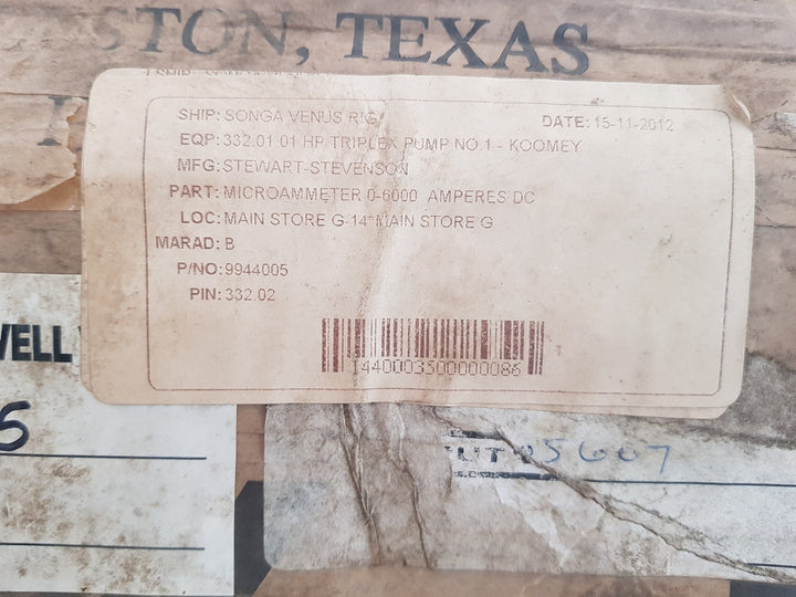 National oilwell varco 0-6000 dc amperes 