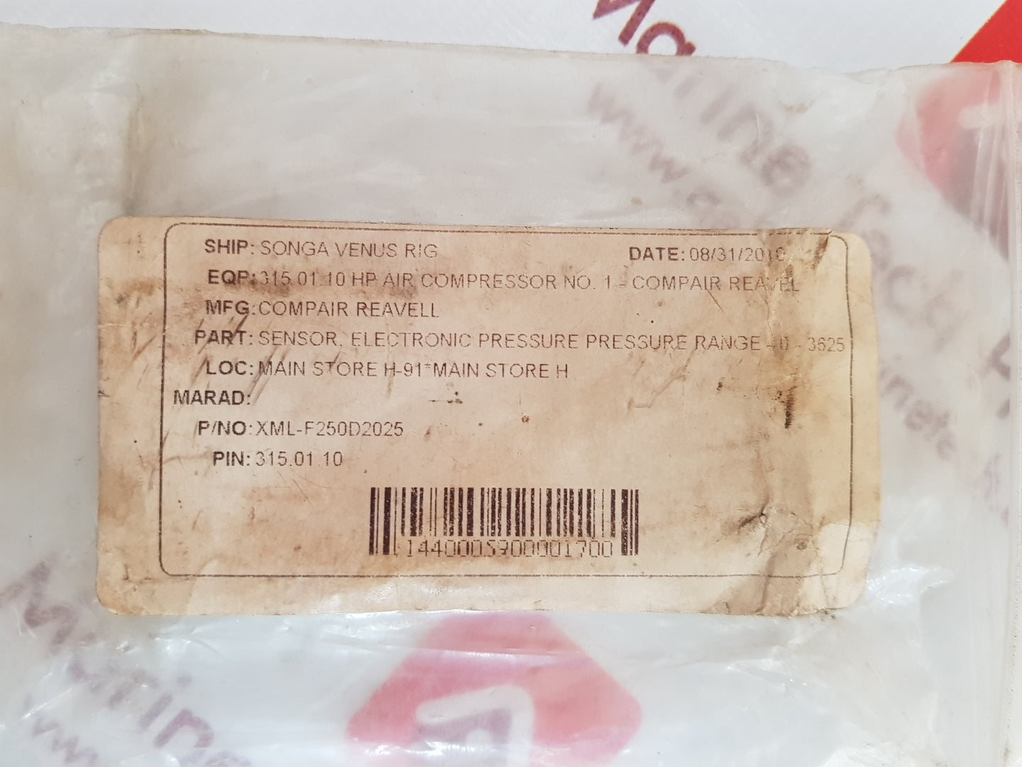 Telemecanique xml-f250d2025 universal pressure  sensor