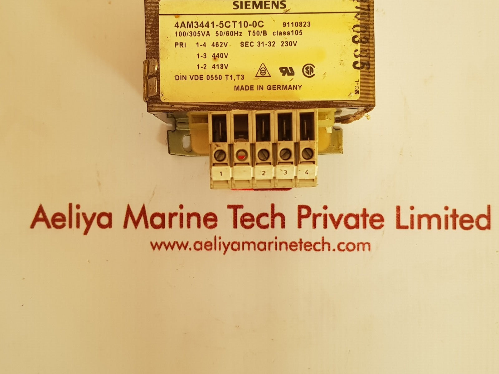 Siemens 4am3441-5ct10-0c control transformer