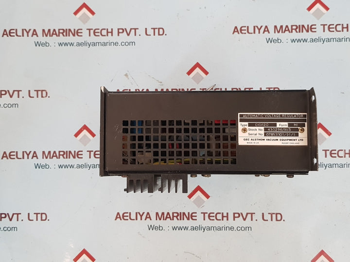 Gec alsthom c10/120-m automatic voltage regulator 