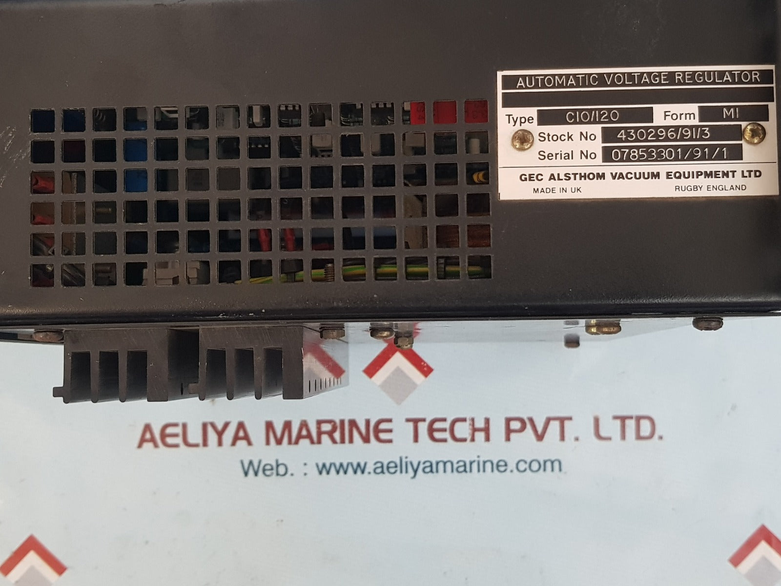 Gec alsthom c10/120-m automatic voltage regulator 