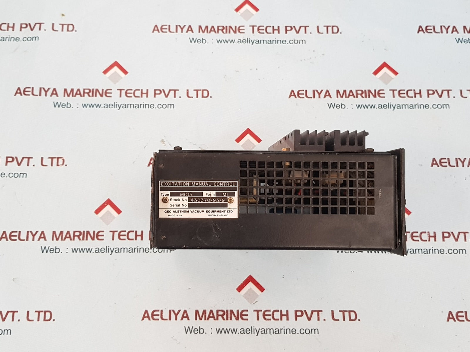 Gec alsthom mc15-m excitation manual control
