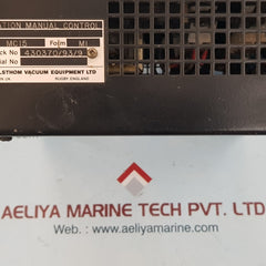 Gec alsthom mc15-m excitation manual control