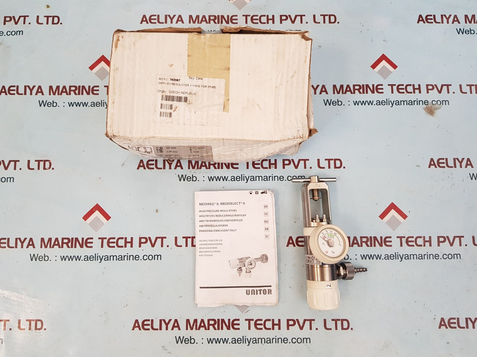 Gce unitor mediselect ii high oxygen regulator 