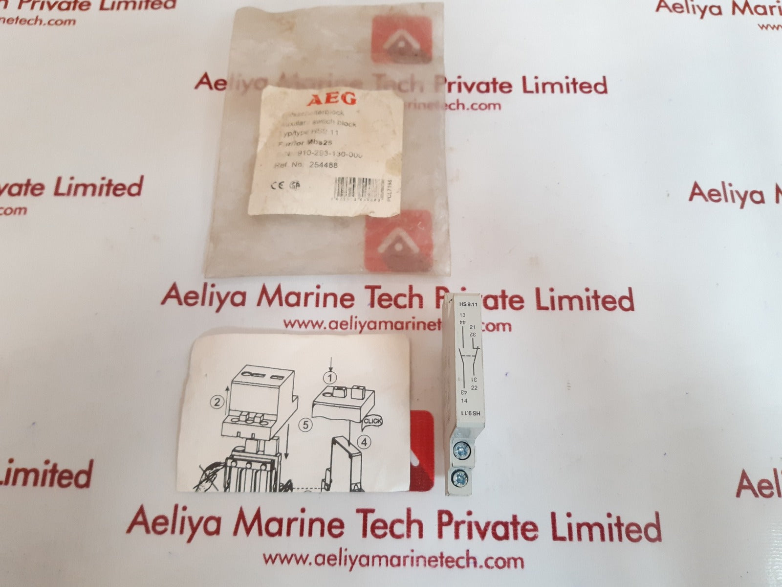 Aeg hs 9.11 auxiliary switch block 